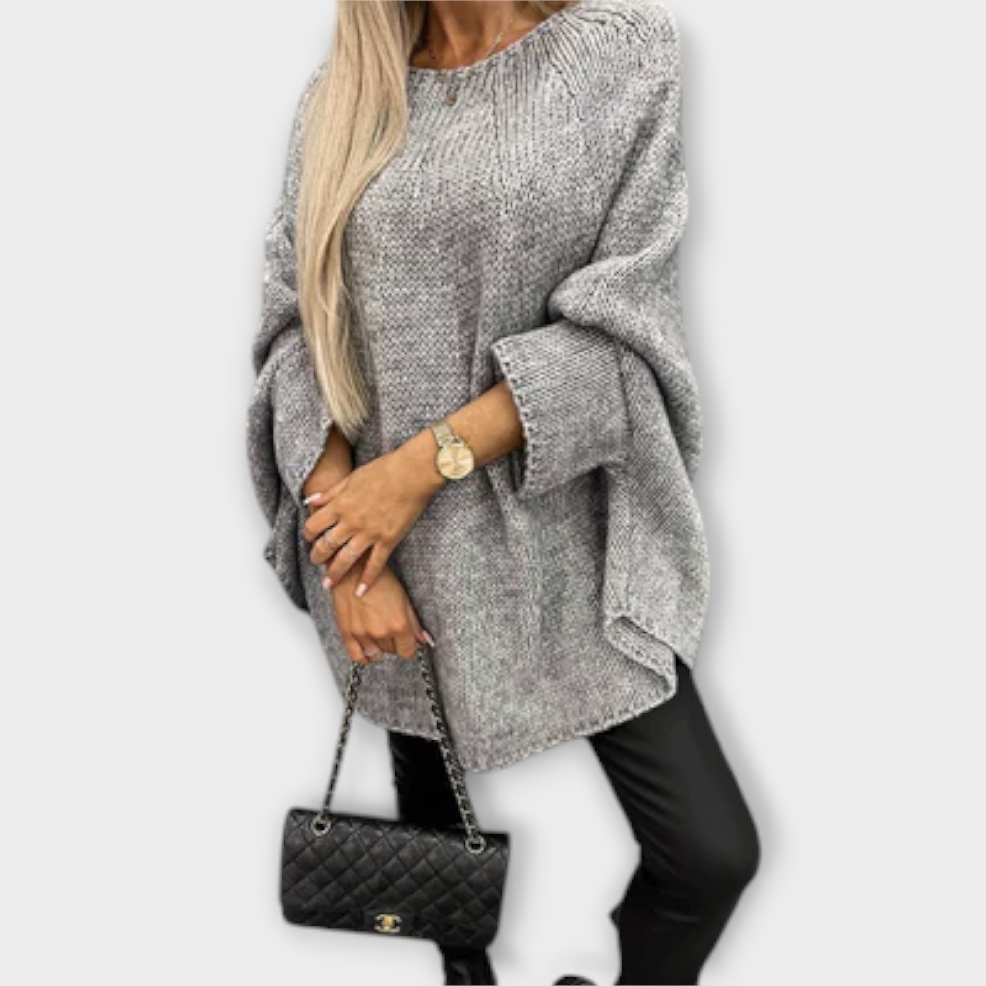 Isabelle - Stylish ženski pulover s okruglim izrezom