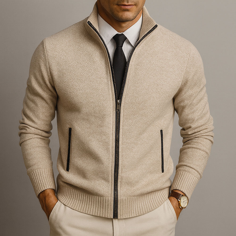 Jake – Cardigan s patentnim zatvaračem od merino vune