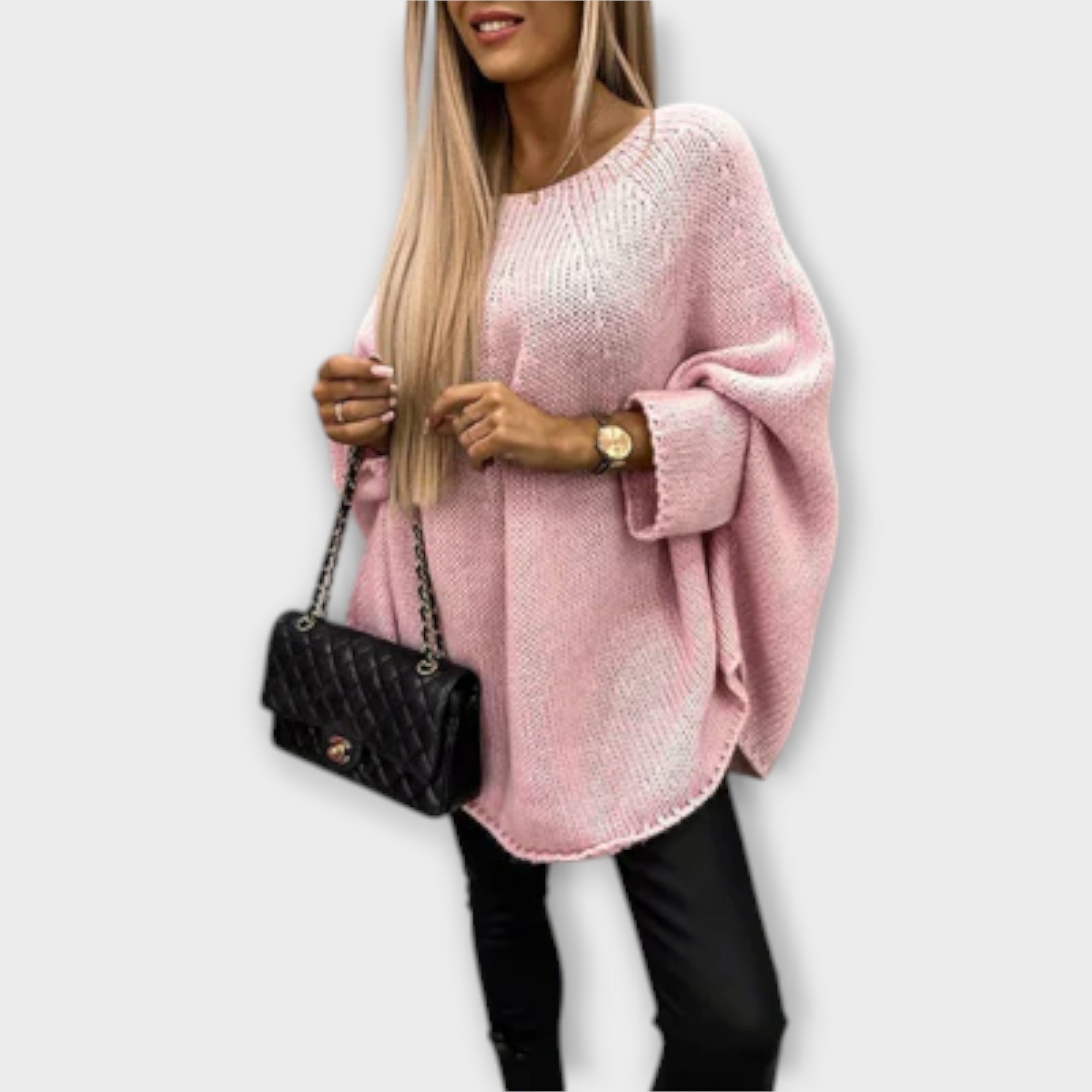 Isabelle - Stylish ženski pulover s okruglim izrezom
