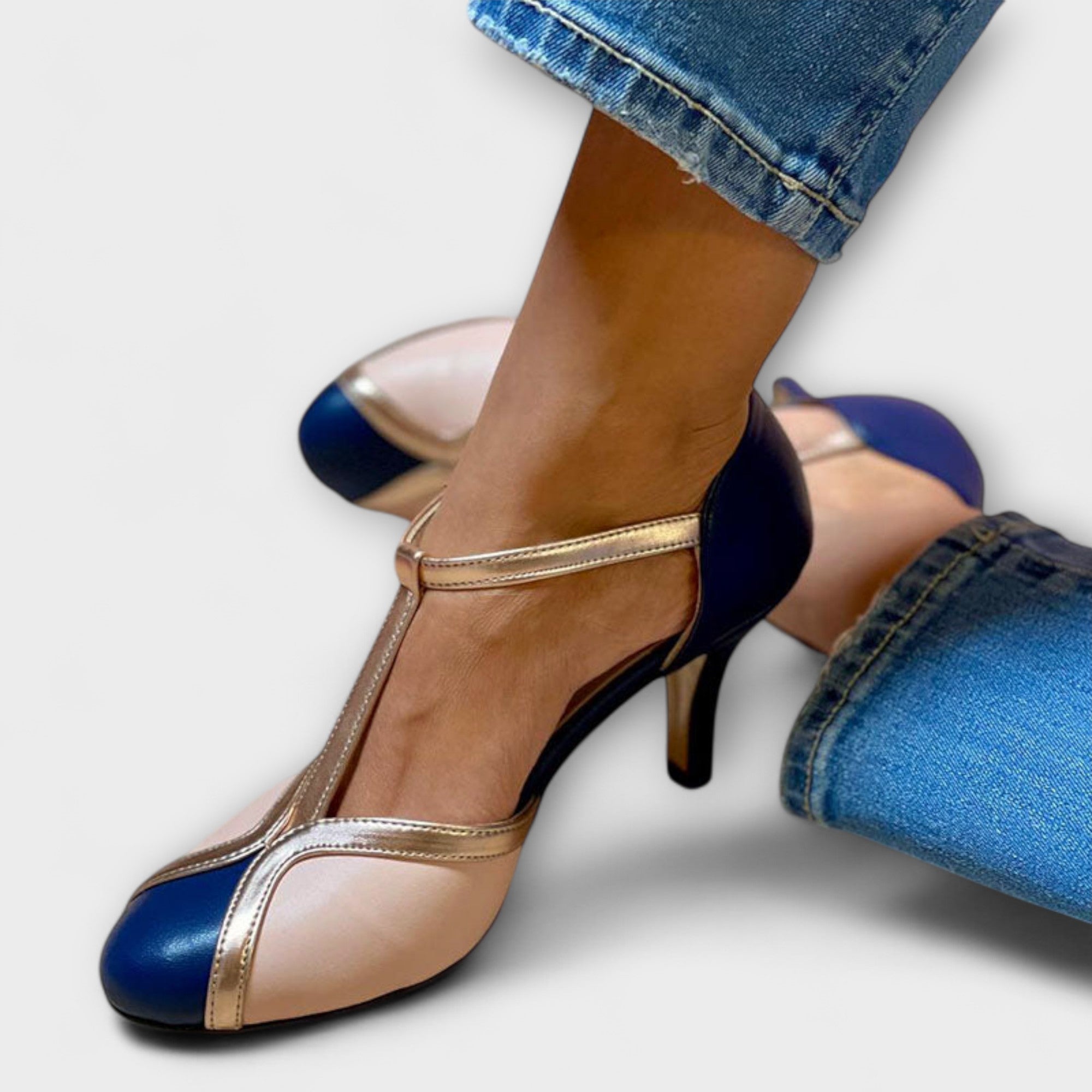 Magdaléna Sofistikovana Cipele T-Strap Vintage Klasika