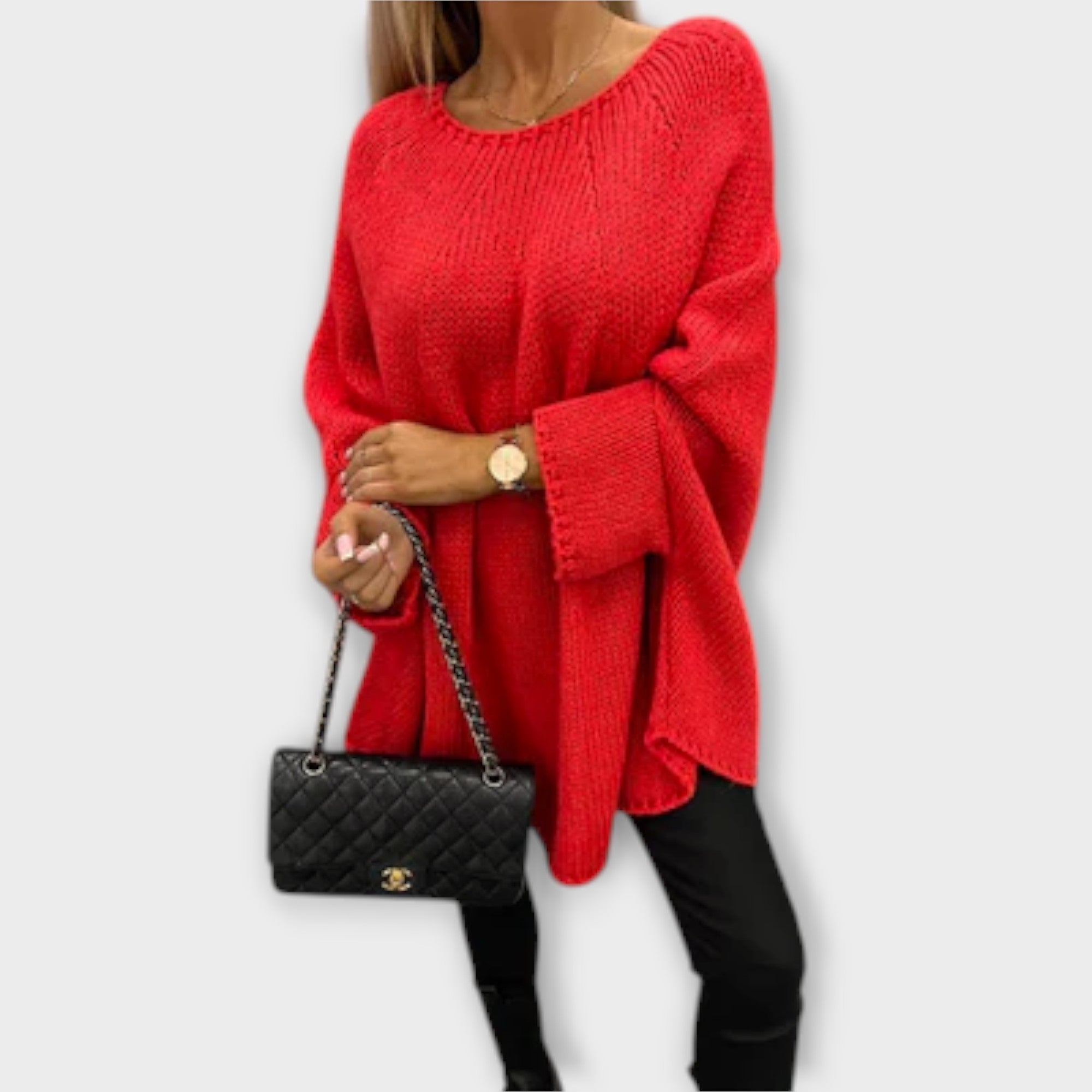 Isabelle - Stylish ženski pulover s okruglim izrezom