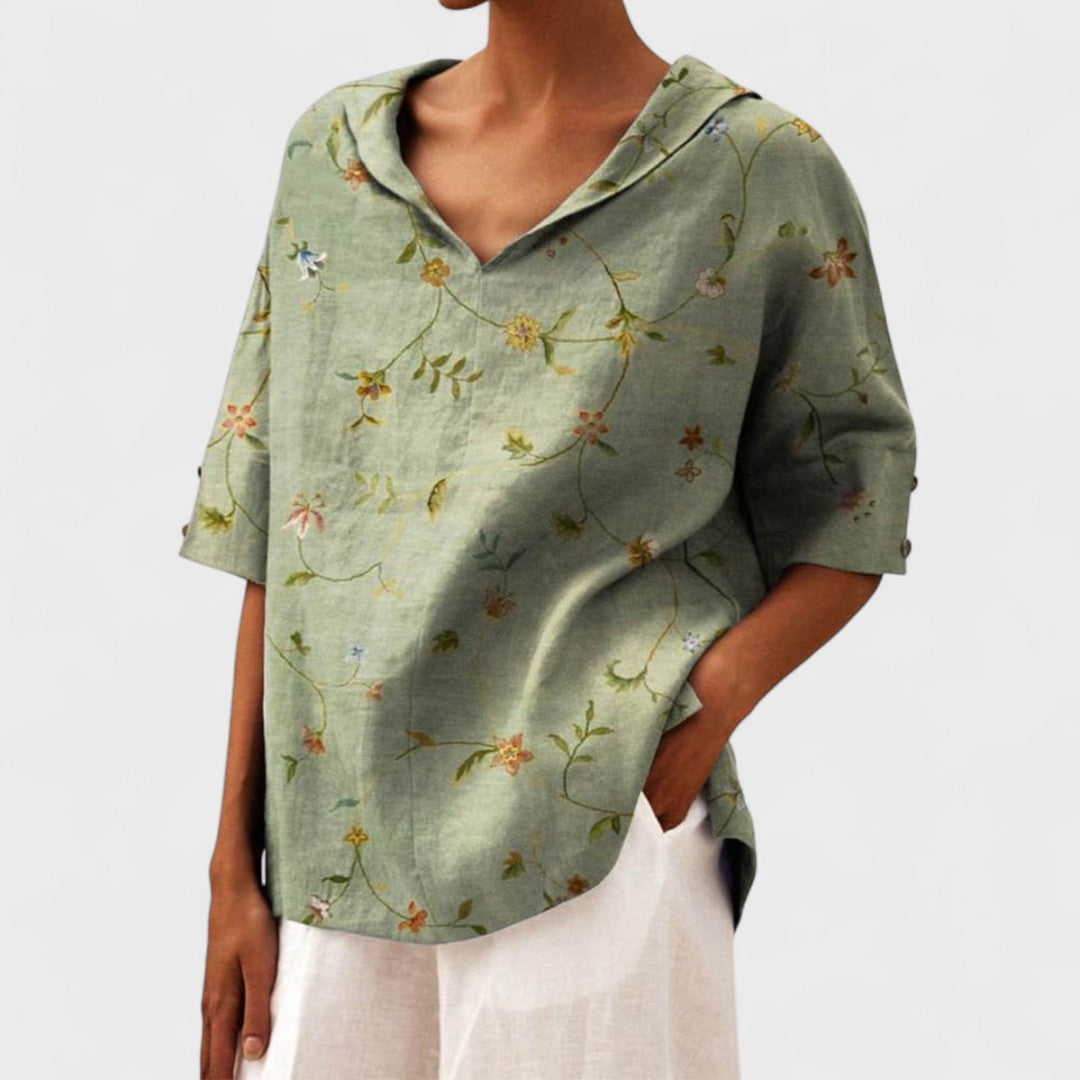 Lenka - Elegantni top s izrezom u V