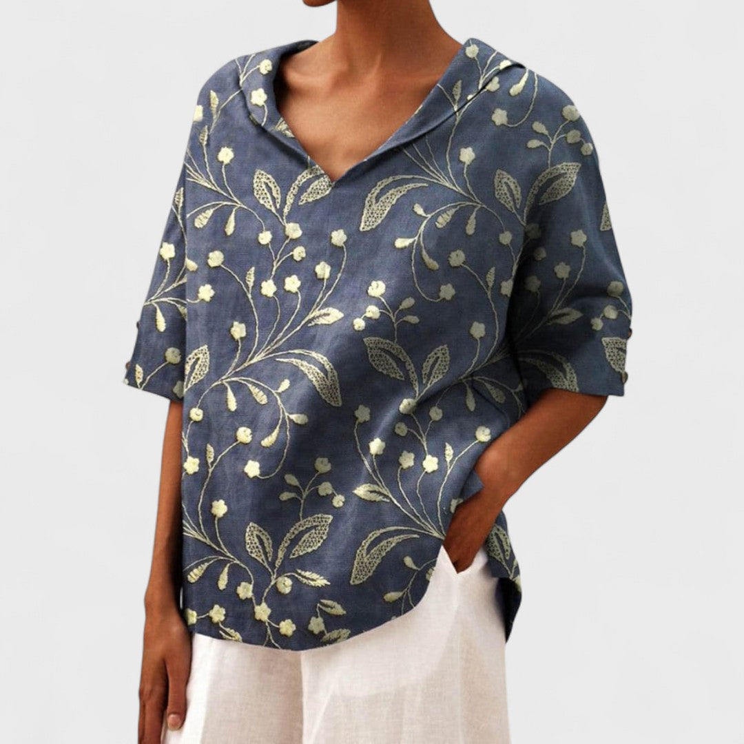 Lenka - Elegantni top s izrezom u V