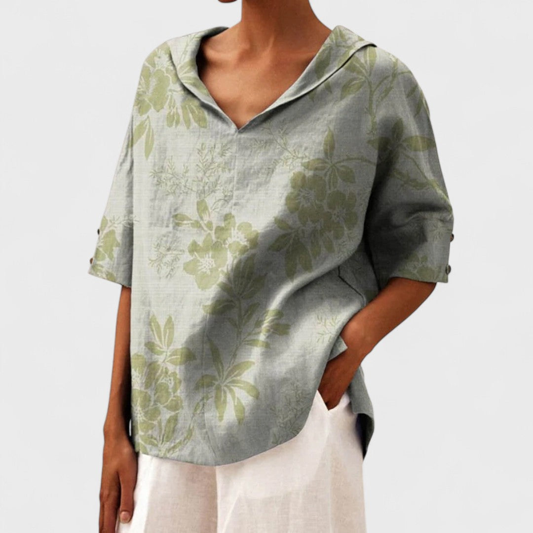 Lenka - Elegantni top s izrezom u V