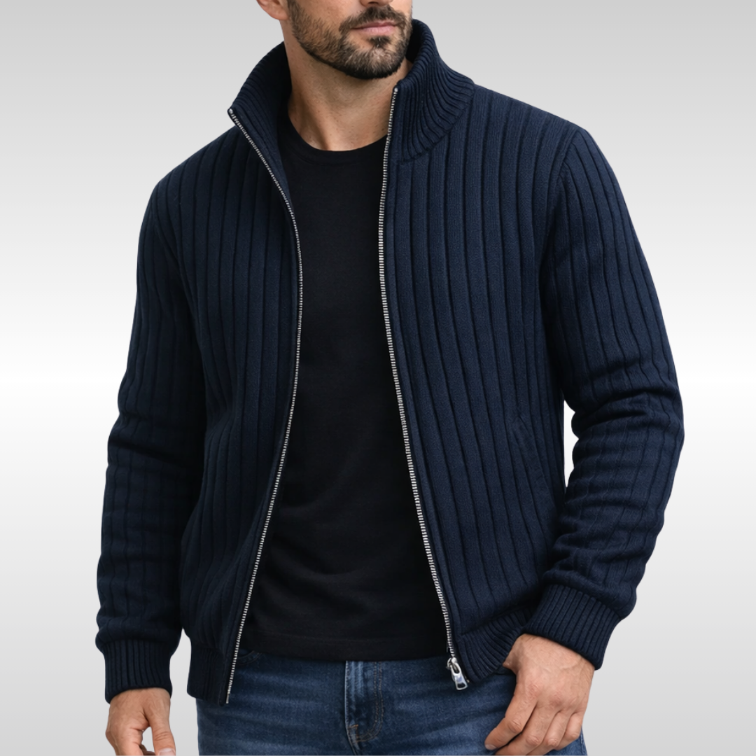 Tiberius™ – Elegantni cardigan sa zipom
